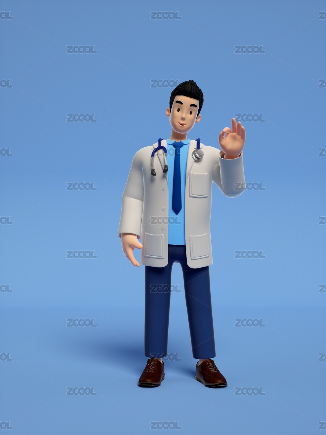 三维卡通医生