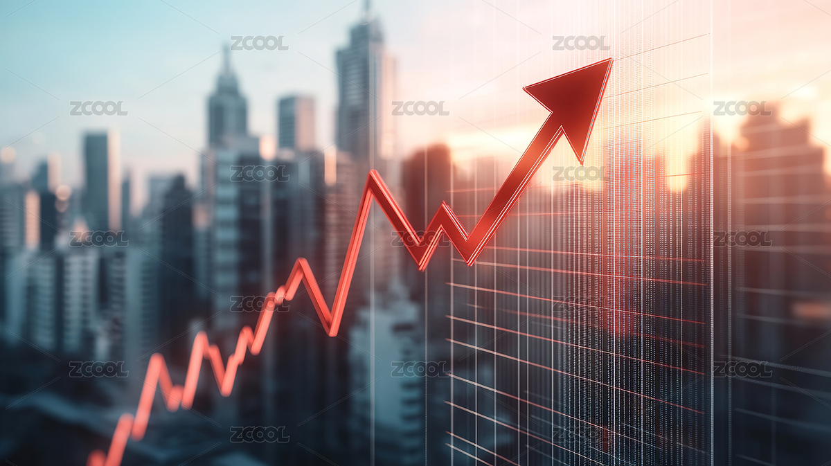 城市高楼背景下上涨的红色箭头（主预览-5697688） - 未分类 - 站酷设计师Govan原创素材 - 站酷ZCOOL