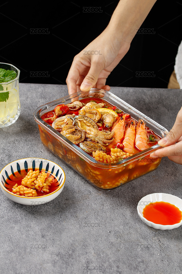 撈汁海鮮 腌海鮮（主預覽-11598101） - 未分類 - 站酷設計師btpic原創(chuàng)素材 - 站酷ZCOOL