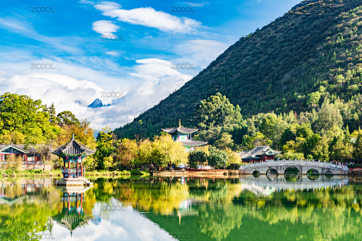 云南麗江黑龍?zhí)豆珗@的清晨美景（主預覽-8768261） - 未分類 - 站酷設計師楓葉s2018原創(chuàng)素材 - 站酷ZCOOL