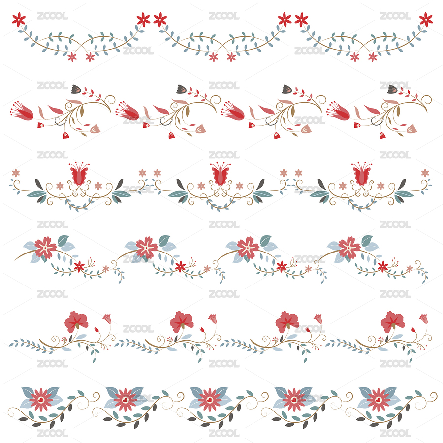 卡通手繪植物矢量邊框（主預(yù)覽-7001182） - 未分類 - 站酷設(shè)計(jì)師七月和笠原創(chuàng)素材 - 站酷ZCOOL
