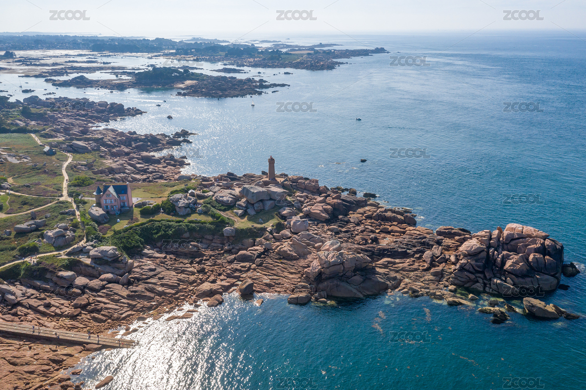 法国布列塔尼玫瑰海岸黄昏自然风景航拍（主预览-6134984） - 未分类 - 站酷设计师北斗星云原创素材 - 站酷ZCOOL