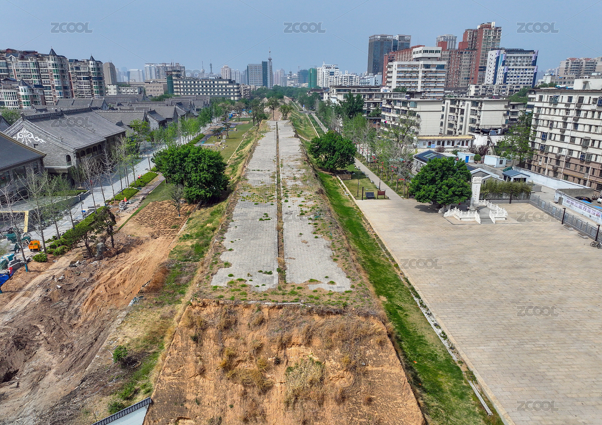 河南省郑州商都考古遗址公园与文庙航拍（主预览-11484483） - 未分类 - 站酷设计师猫爷爷515原创素材 - 站酷ZCOOL