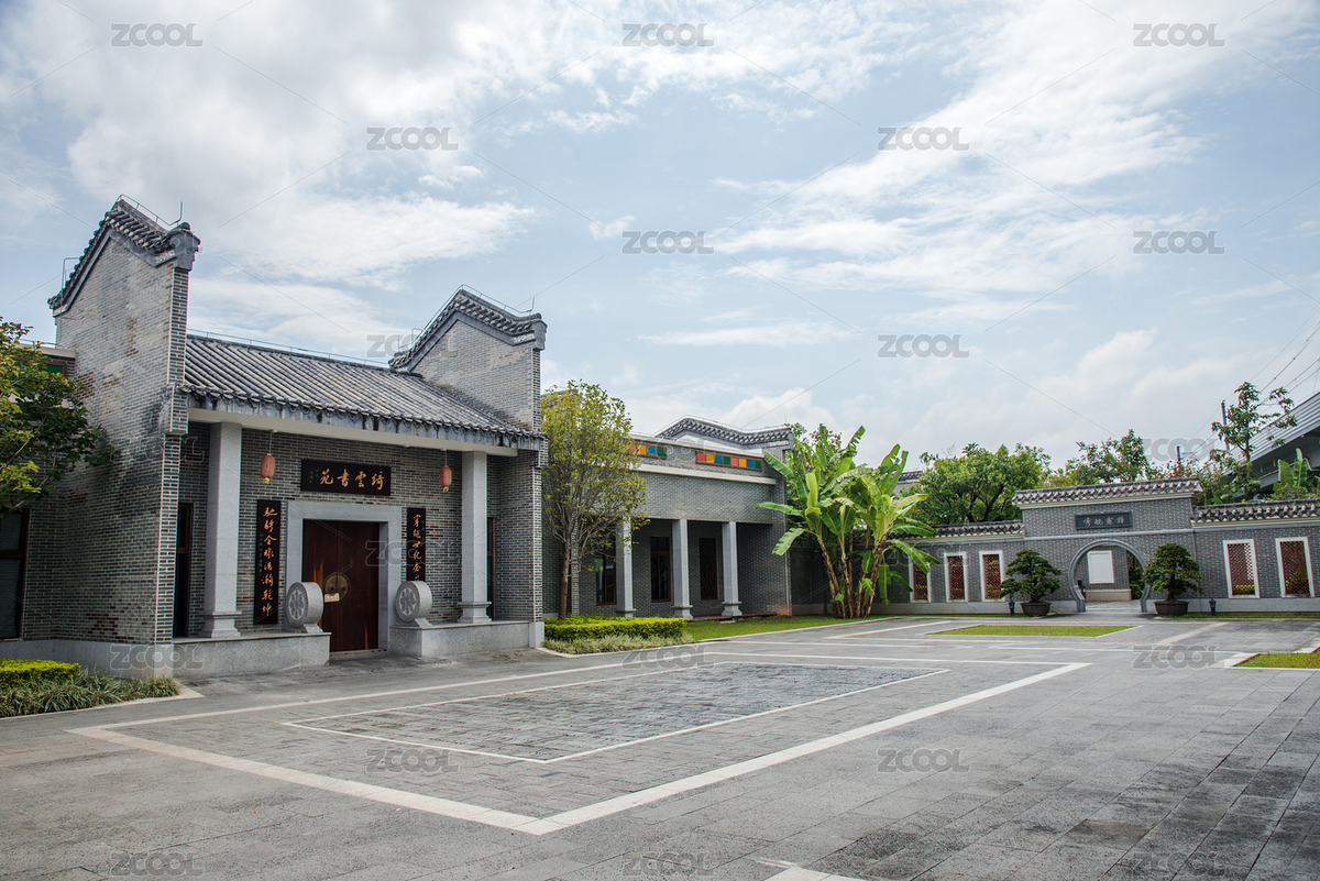 中國深圳市寶安西灣紅樹林公園的仿古建筑風光（主預覽-6337418） - 未分類 - 站酷設計師汪流全原創(chuàng)素材 - 站酷ZCOOL