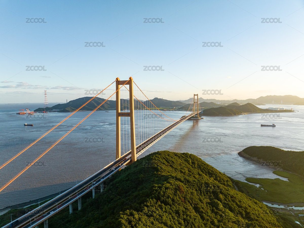 日出時的舟山西堠門大橋（主預(yù)覽-7681082） - 未分類 - 站酷設(shè)計師木子影像原創(chuàng)素材 - 站酷ZCOOL