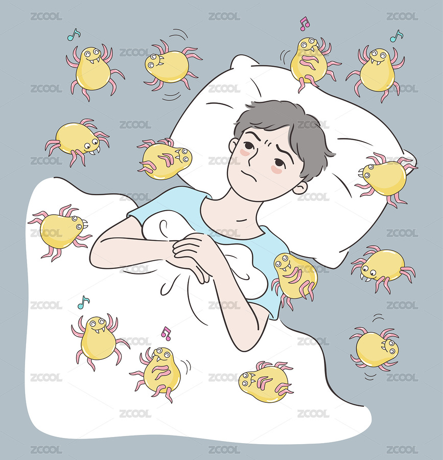 男孩因螨蟲而失眠（主預覽-8056995） - 未分類 - 站酷設計師zhaowhat原創(chuàng)素材 - 站酷ZCOOL