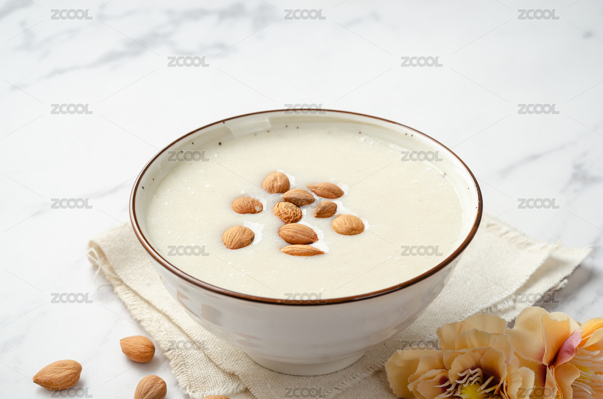 一碗潤(rùn)肺止咳美白養(yǎng)顏的杏仁露（主預(yù)覽-6987998） - 未分類 - 站酷設(shè)計(jì)師今日吃魚原創(chuàng)素材 - 站酷ZCOOL