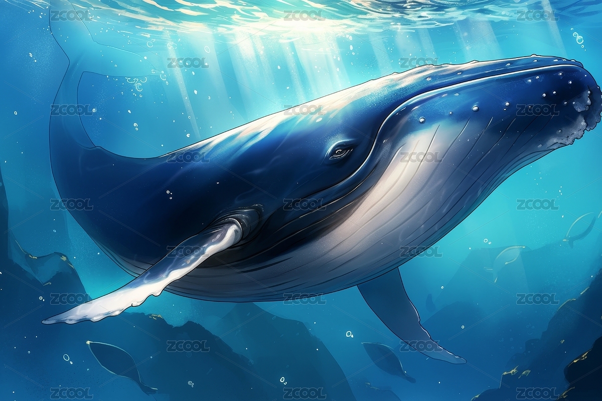 巨鯨躍動(dòng)（主預(yù)覽-971397） - 未分類 - 站酷設(shè)計(jì)師云眸視覺原創(chuàng)素材 - 站酷ZCOOL