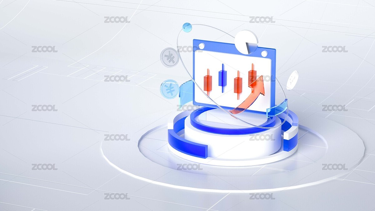 圆盘上面有股市升降K线图看板插画（主预览-8568607） - 未分类 - 站酷设计师扁豆君Dream原创素材 - 站酷ZCOOL
