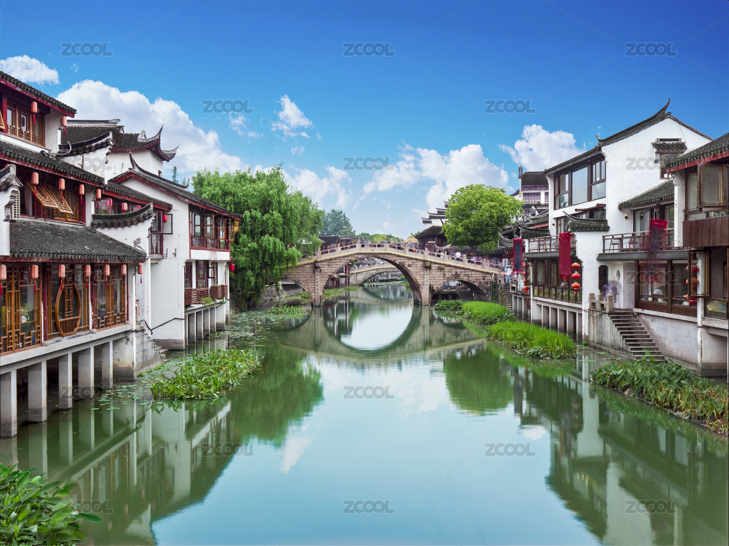 上海七宝老街水乡风光摄影