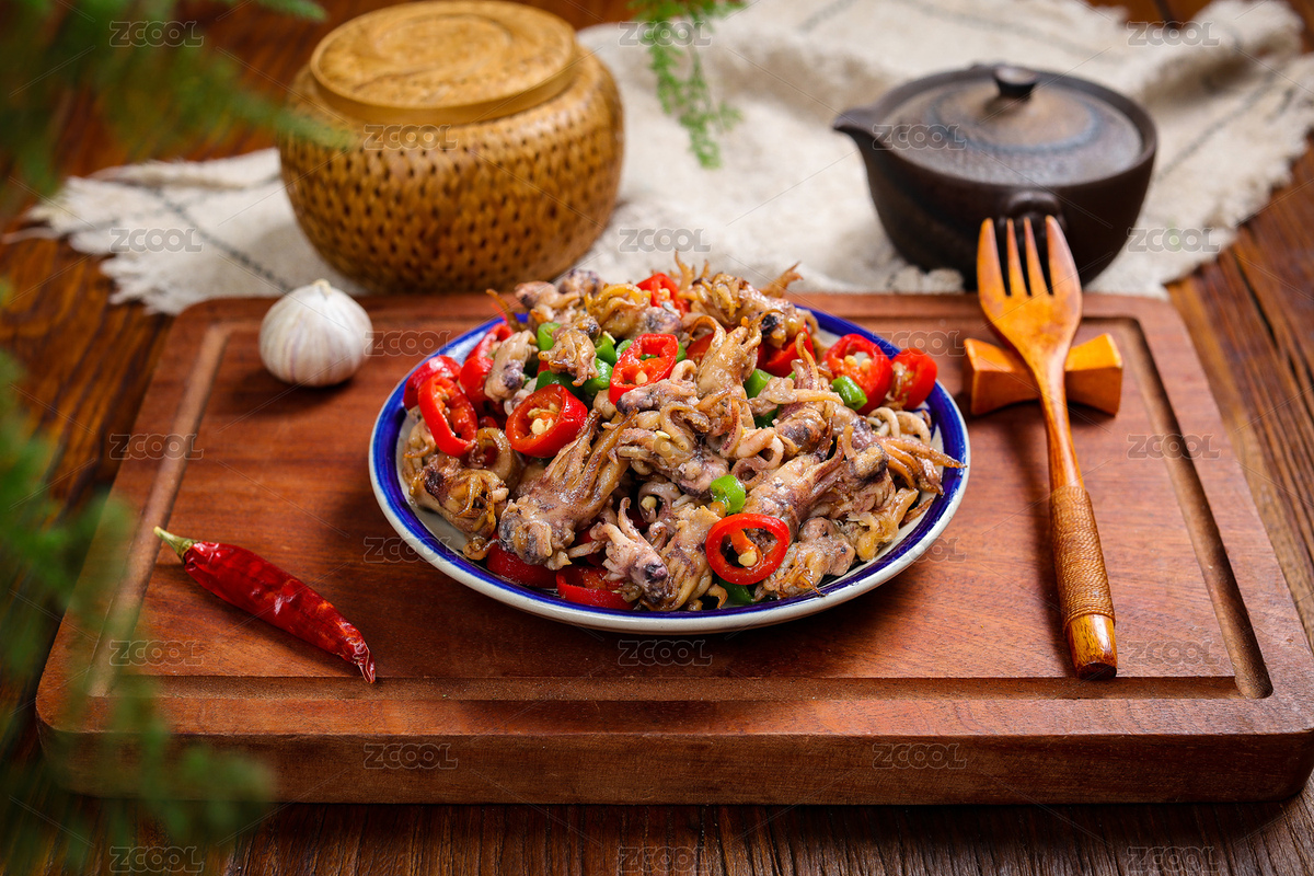 營養(yǎng)美味炒海鮮辣椒炒小墨魚（主預覽-7547271） - 未分類 - 站酷設計師曇華碎影原創(chuàng)素材 - 站酷ZCOOL