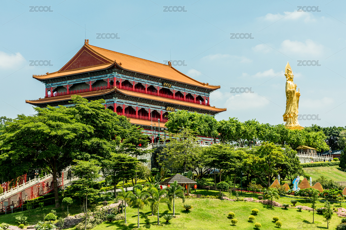 中國(guó)廣東省廣州市蓮花山風(fēng)景區(qū)蓮華禪寺佛教建筑（主預(yù)覽-558182） - 未分類 - 站酷設(shè)計(jì)師鵬鵬視覺原創(chuàng)素材 - 站酷ZCOOL