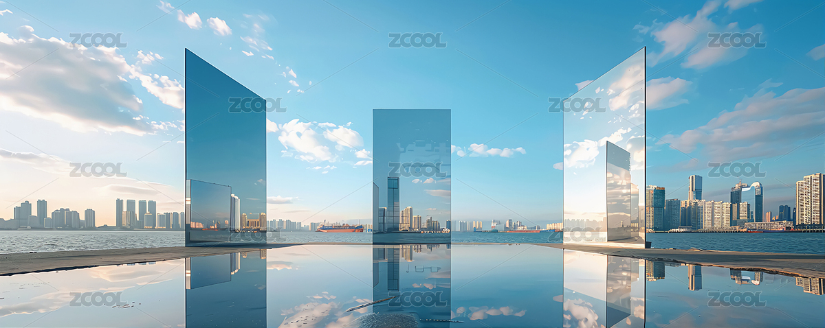 极简白色建筑三维空场景（主预览-3415765） - 未分类 - 站酷设计师2026乾坤视觉原创素材 - 站酷ZCOOL