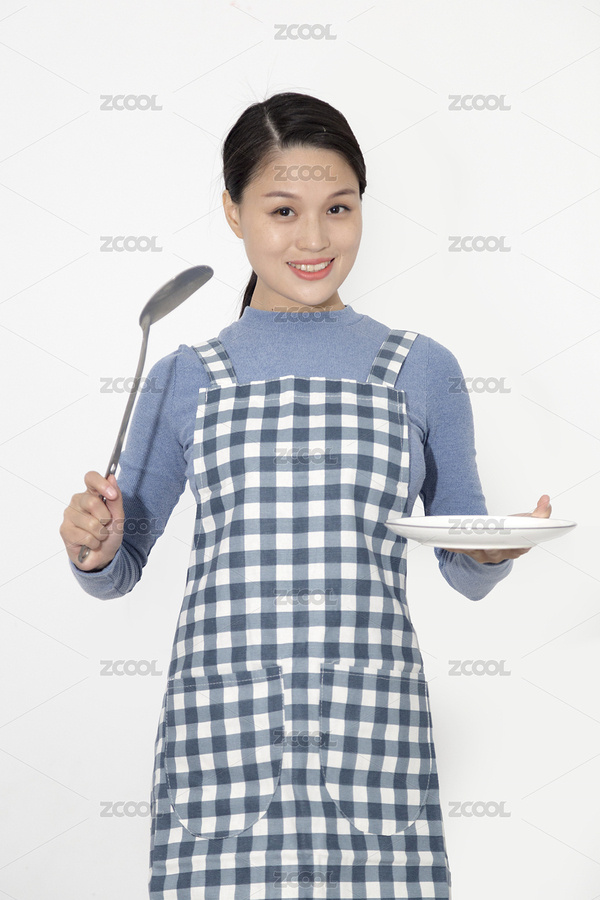 一名拿著餐碟和鍋鏟的家庭主婦（主預(yù)覽-5857093） - 未分類 - 站酷設(shè)計師玖菇莨原創(chuàng)素材 - 站酷ZCOOL