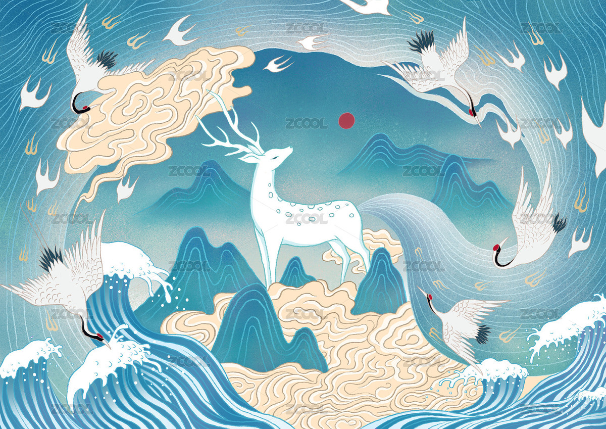 神兽插画（主预览-6193157） - 未分类 - 站酷设计师胡言原创素材 - 站酷ZCOOL