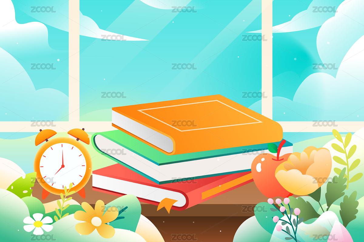 世界读书日学生开学阅读学习夏令营补习插画（主预览-8493743） - 未分类 - 站酷设计师熊伍_原创素材 - 站酷ZCOOL