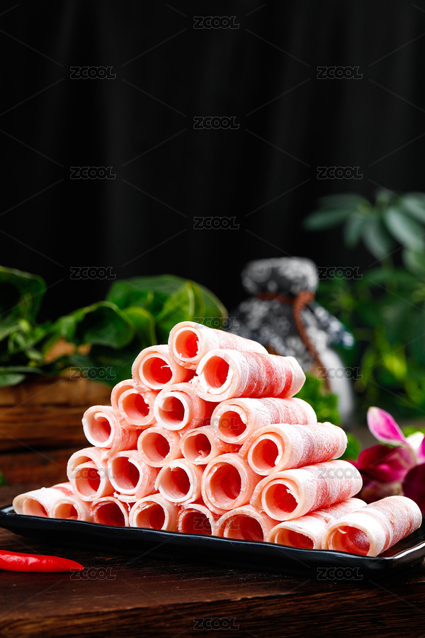 木底上放著一盤雪花肥牛片（主預(yù)覽-2120827） - 未分類 - 站酷設(shè)計(jì)師PAOPAO攝影工作室原創(chuàng)素材 - 站酷ZCOOL