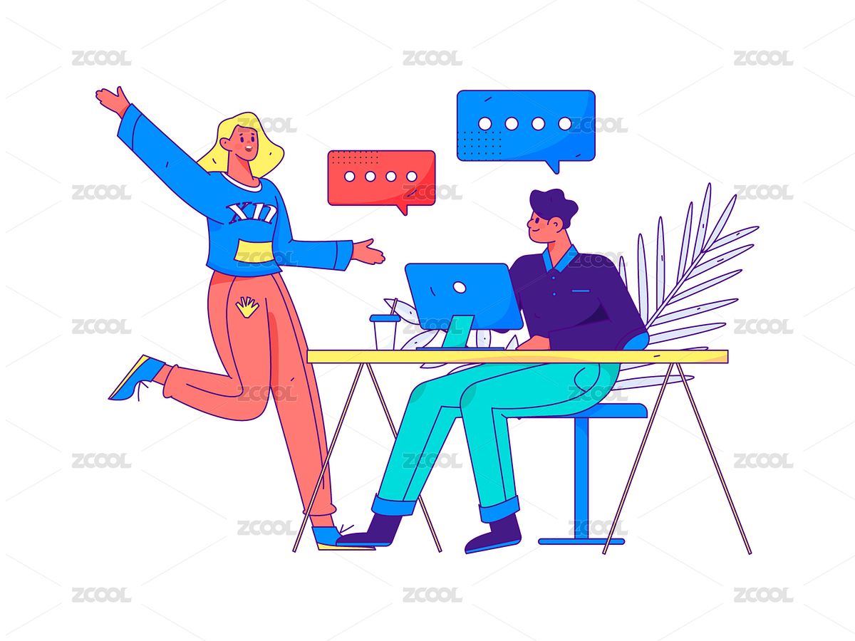 與咨詢顧問進(jìn)行溝通扁平矢量人物概念運(yùn)營(yíng)手（主預(yù)覽-8541648） - 未分類 - 站酷設(shè)計(jì)師王踢踢原創(chuàng)素材 - 站酷ZCOOL
