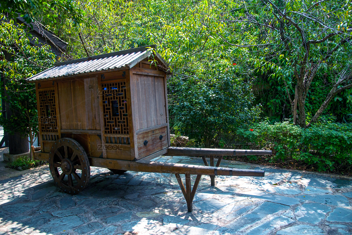 華僑城茶溪谷茶翁古鎮(zhèn)展示的古代馬車（主預覽-3923435） - 未分類 - 站酷設計師小聊紳士原創(chuàng)素材 - 站酷ZCOOL