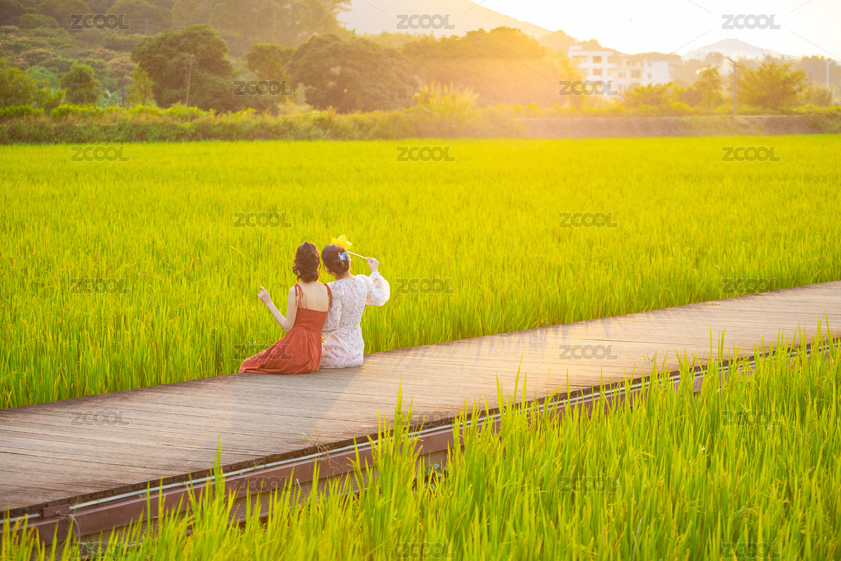 女性姐妹在稻田里游玩（主預(yù)覽-8976240） - 未分類 - 站酷設(shè)計(jì)師Candy_GG原創(chuàng)素材 - 站酷ZCOOL