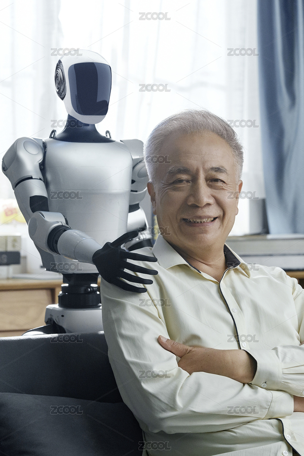机器人陪伴老人（主预览-12224936） - 未分类 - 站酷设计师景象微图原创素材 - 站酷ZCOOL