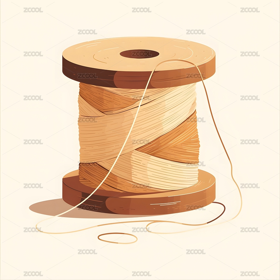 線(xiàn)軸纏繞線(xiàn)繩特寫(xiě)（主預(yù)覽-10258921） - 未分類(lèi) - 站酷設(shè)計(jì)師大峰AI繪畫(huà)原創(chuàng)素材 - 站酷ZCOOL