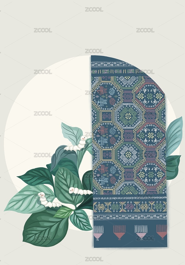 桑蠶文化桑蠶絲系列共5張（主預(yù)覽-1481315） - 未分類 - 站酷設(shè)計(jì)師李子_LIZI原創(chuàng)素材 - 站酷ZCOOL