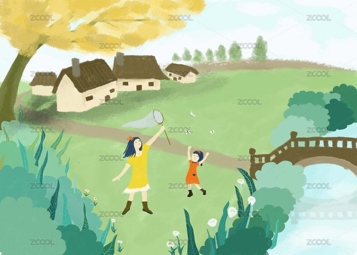 秋天小女孩抓蝴蝶（主預(yù)覽-7212401） - 未分類 - 站酷設(shè)計(jì)師歐陽噗噗原創(chuàng)素材 - 站酷ZCOOL