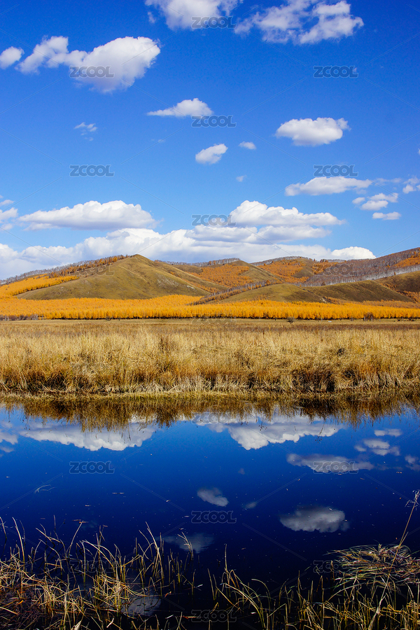 阿爾山秋天藍天白云倒影（主預(yù)覽-8466523） - 未分類 - 站酷設(shè)計師酥米SUM原創(chuàng)素材 - 站酷ZCOOL