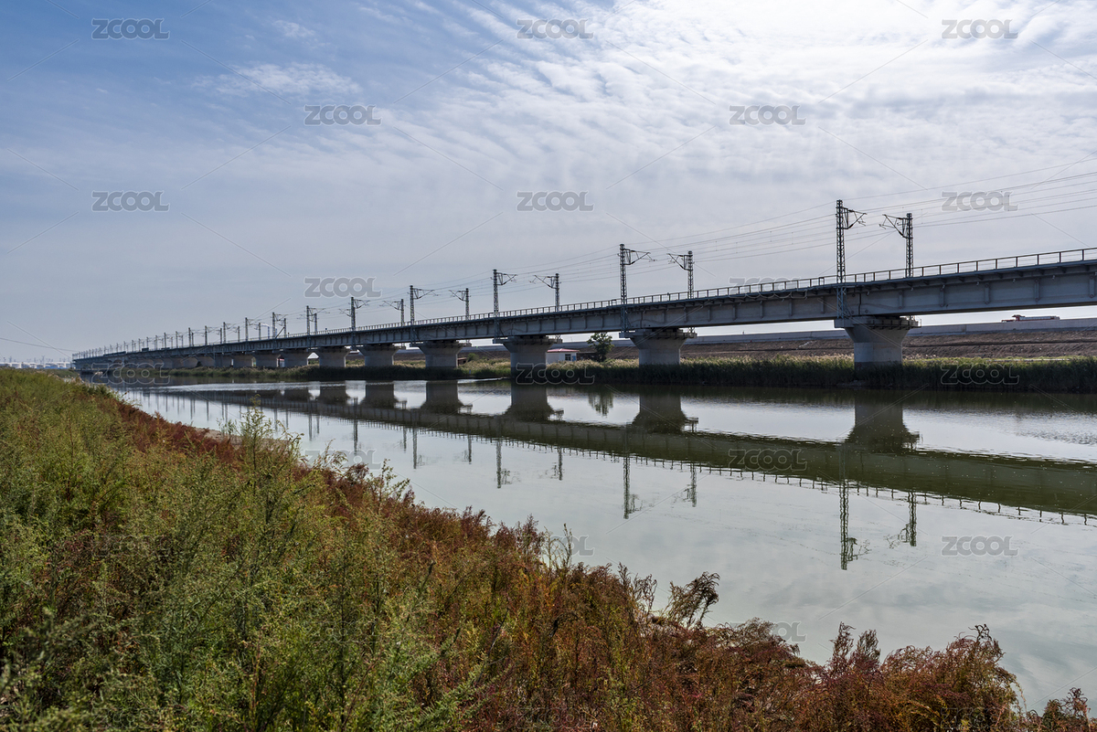 天津大港琉璃河上的中國高速鐵路橋（主預(yù)覽-9014892） - 未分類 - 站酷設(shè)計(jì)師吾攝吾影原創(chuàng)素材 - 站酷ZCOOL
