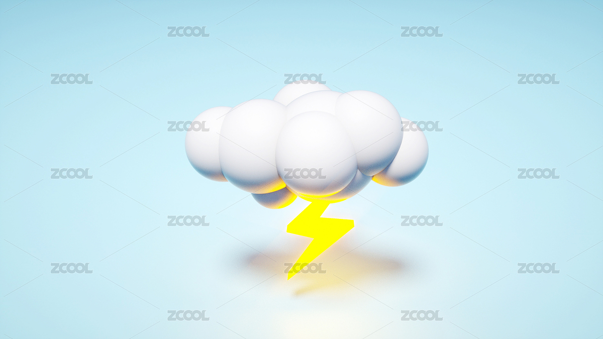 雷雨天气三维天气模型（主预览-8524430） - 未分类 - 站酷设计师WUWUDEFENSI原创素材 - 站酷ZCOOL