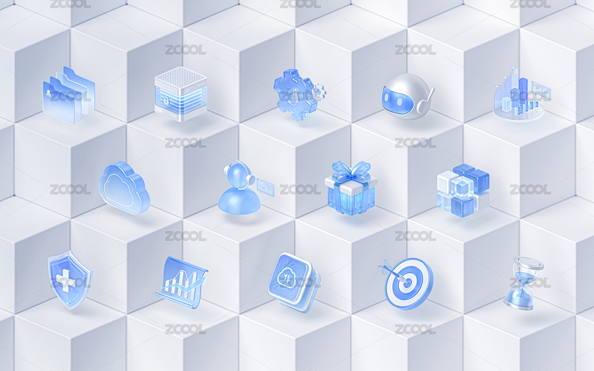 科技藍(lán)白圖標(biāo)六邊形幾何蜂巢背景墻3D海報(bào)（主預(yù)覽-2639032） - 未分類 - 站酷設(shè)計(jì)師在_野原創(chuàng)素材 - 站酷ZCOOL