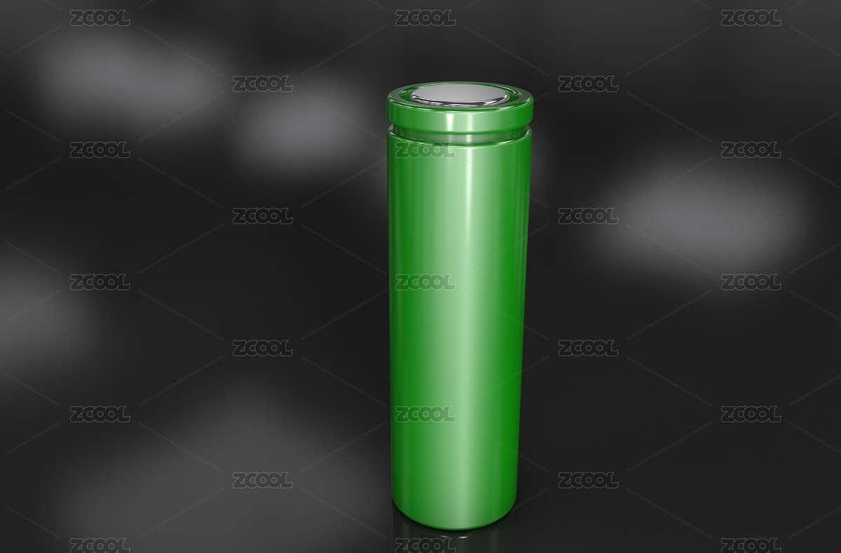 一颗锂电池三维渲染图（主预览-8989585） - 未分类 - 站酷设计师Sam_Tse原创素材 - 站酷ZCOOL
