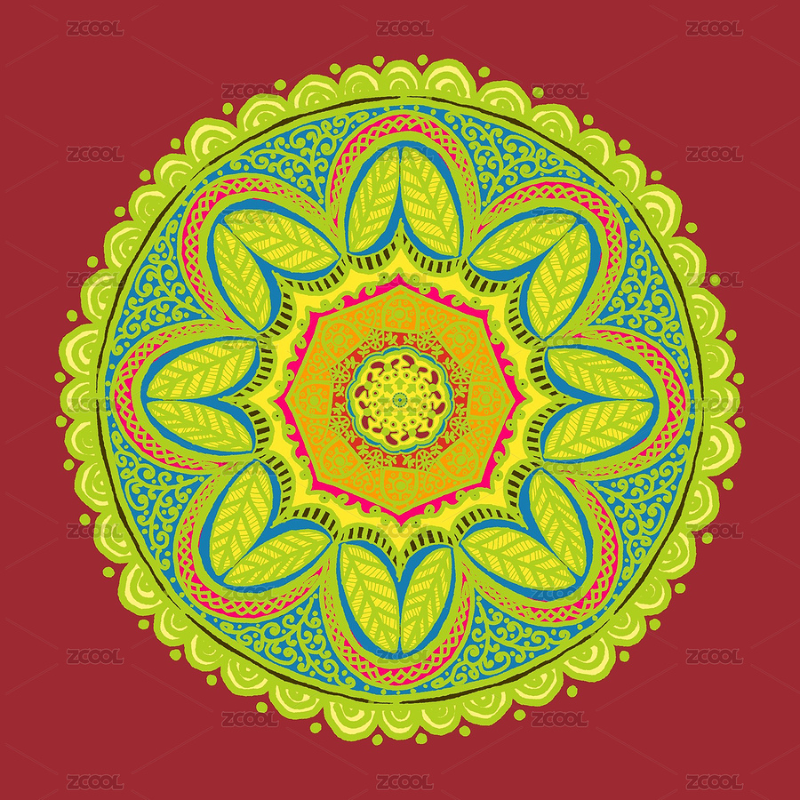 綠色復(fù)古圖案紋樣（主預(yù)覽-6816698） - 未分類 - 站酷設(shè)計(jì)師奇跡之海原創(chuàng)素材 - 站酷ZCOOL