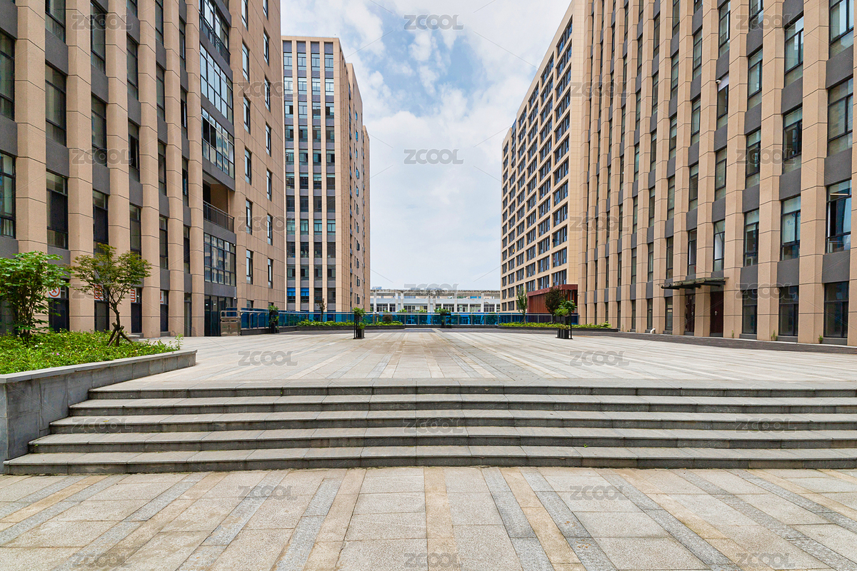 夏季，科技园内的写字楼大厦（主预览-8615761） - 未分类 - 站酷设计师AT86原创素材 - 站酷ZCOOL