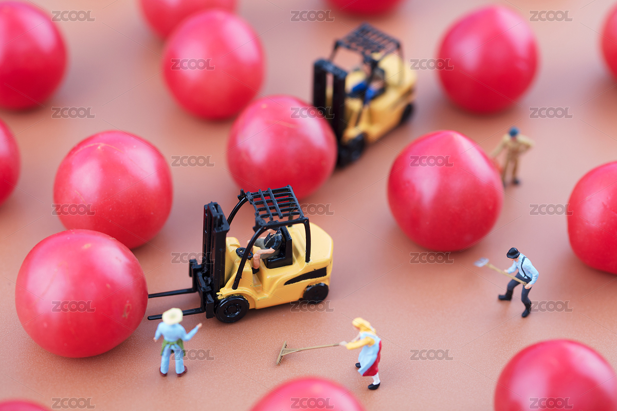 微縮創(chuàng)意農業(yè)生產勞動西紅柿（主預覽-4053297） - 未分類 - 站酷設計師小羽怪原創(chuàng)素材 - 站酷ZCOOL