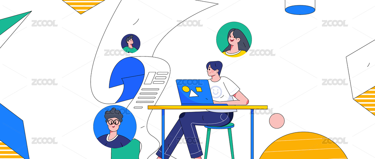 求職面試的人員扁平矢量概念運(yùn)營(yíng)插畫（主預(yù)覽-8823508） - 未分類 - 站酷設(shè)計(jì)師王踢踢原創(chuàng)素材 - 站酷ZCOOL