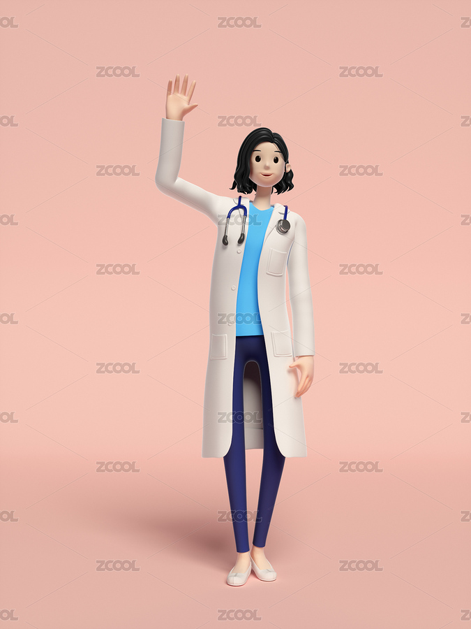 三维渲染的年轻女医生（主预览-8936147） - 未分类 - 站酷设计师RAINMOONWALK原创素材 - 站酷ZCOOL