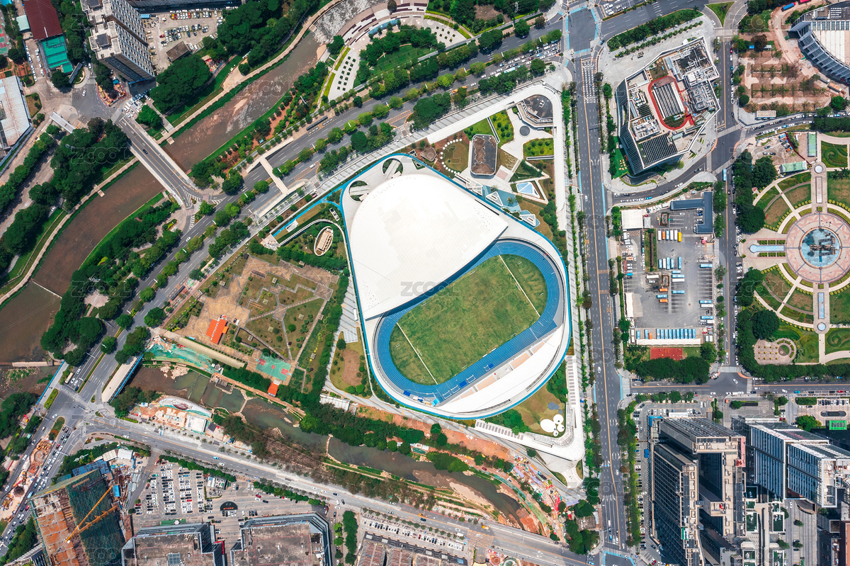 廣東深圳龍華文體中心航拍（主預(yù)覽-4091630） - 未分類 - 站酷設(shè)計師陳爍明原創(chuàng)素材 - 站酷ZCOOL