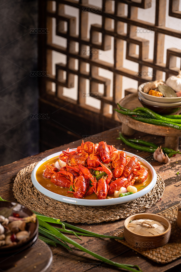 复古风油焖小龙虾（主预览-2883404） - 未分类 - 站酷设计师春去秋来海棠花开原创素材 - 站酷ZCOOL