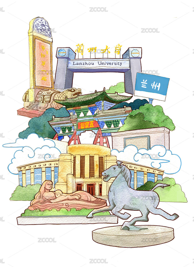 漫游城市之中國建筑城市元素蘭州（主預(yù)覽-5670980） - 未分類 - 站酷設(shè)計(jì)師yoshiki的戰(zhàn)斗機(jī)原創(chuàng)素材 - 站酷ZCOOL