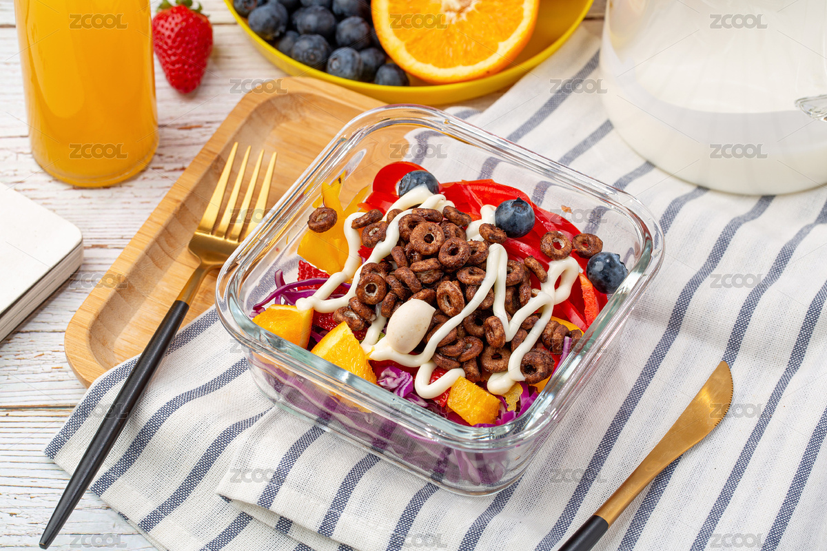 早餐谷物圈泡牛奶（主預覽-1905102） - 未分類 - 站酷設計師lilyhello原創(chuàng)素材 - 站酷ZCOOL