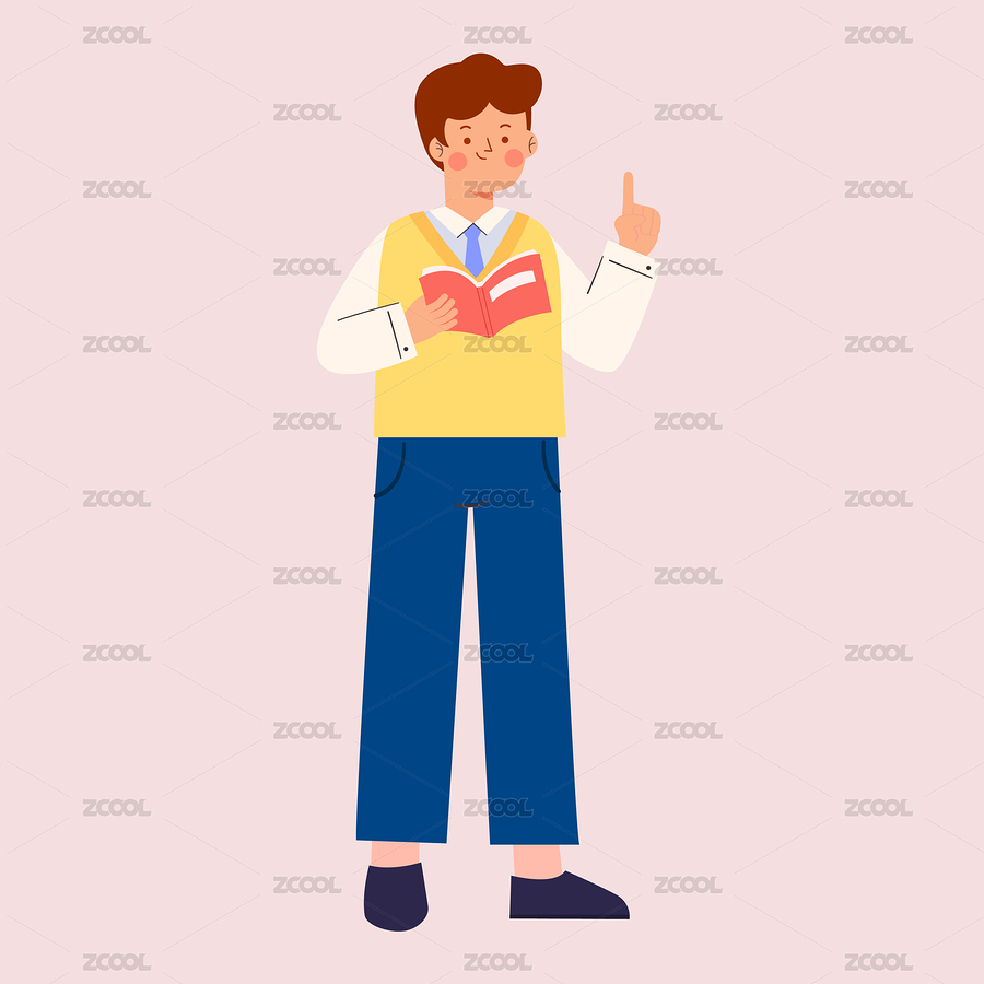 男老師人物形象矢量插畫（主預(yù)覽-7255563） - 未分類 - 站酷設(shè)計師jingzheer原創(chuàng)素材 - 站酷ZCOOL