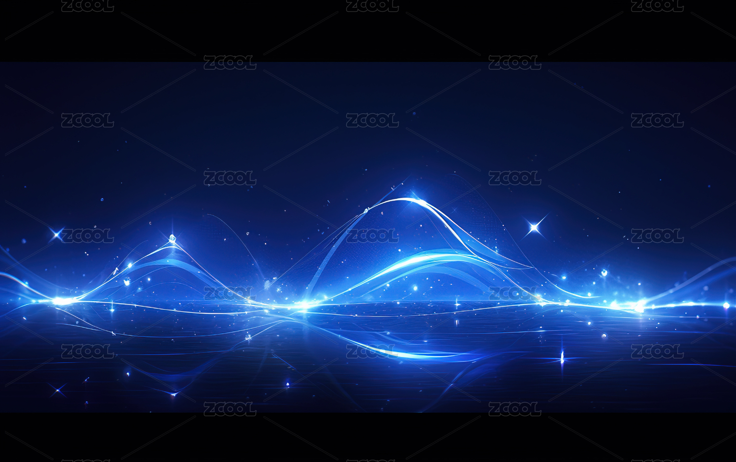 动漫风格曲线抽象背景