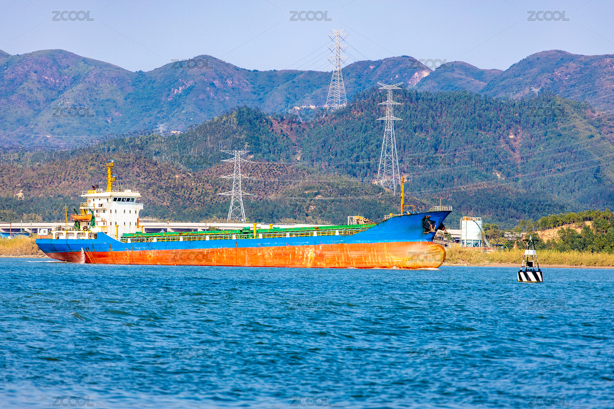 珠江入海口航道上的运输船舶（主预览-7380922） - 未分类 - 站酷设计师Sam_Tse原创素材 - 站酷ZCOOL