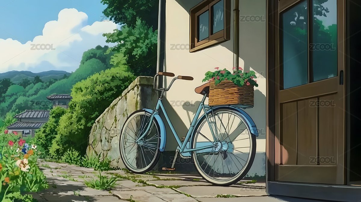 日漫交通工具自行車宮崎駿吉卜力90年代（主預覽-7888147） - 未分類 - 站酷設計師DEX2011原創(chuàng)素材 - 站酷ZCOOL
