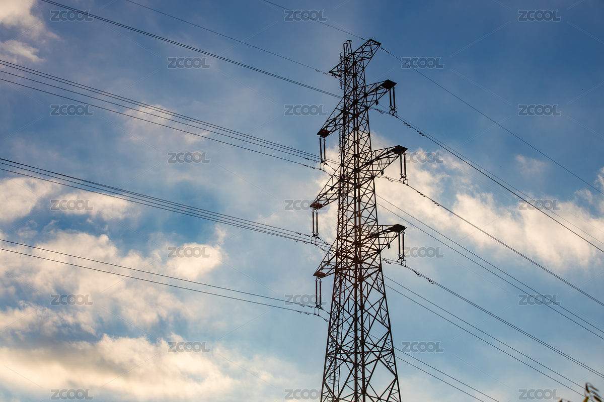 藍天下的輸電鐵塔（主預覽-6042996） - 未分類 - 站酷設計師Sam_Tse原創(chuàng)素材 - 站酷ZCOOL