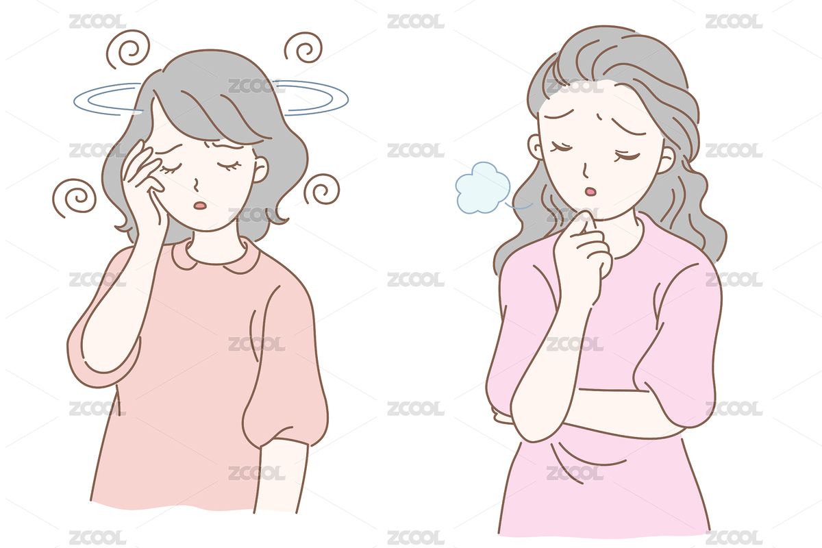 女人頭暈，嘆氣的表情（主預(yù)覽-6088948） - 未分類 - 站酷設(shè)計(jì)師zhaowhat原創(chuàng)素材 - 站酷ZCOOL