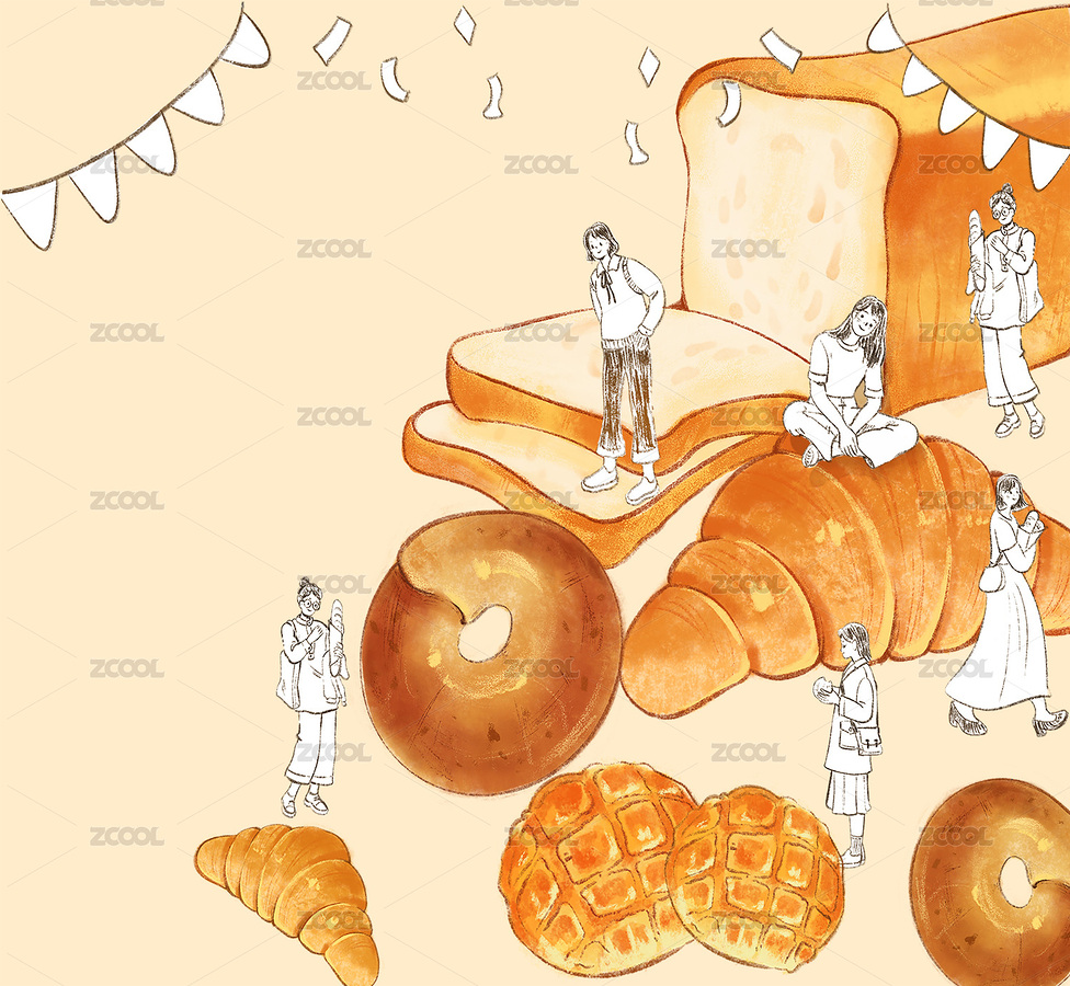 手绘甜点插画（主预览-4086510） - 未分类 - 站酷设计师阿卡姆阿普原创素材 - 站酷ZCOOL