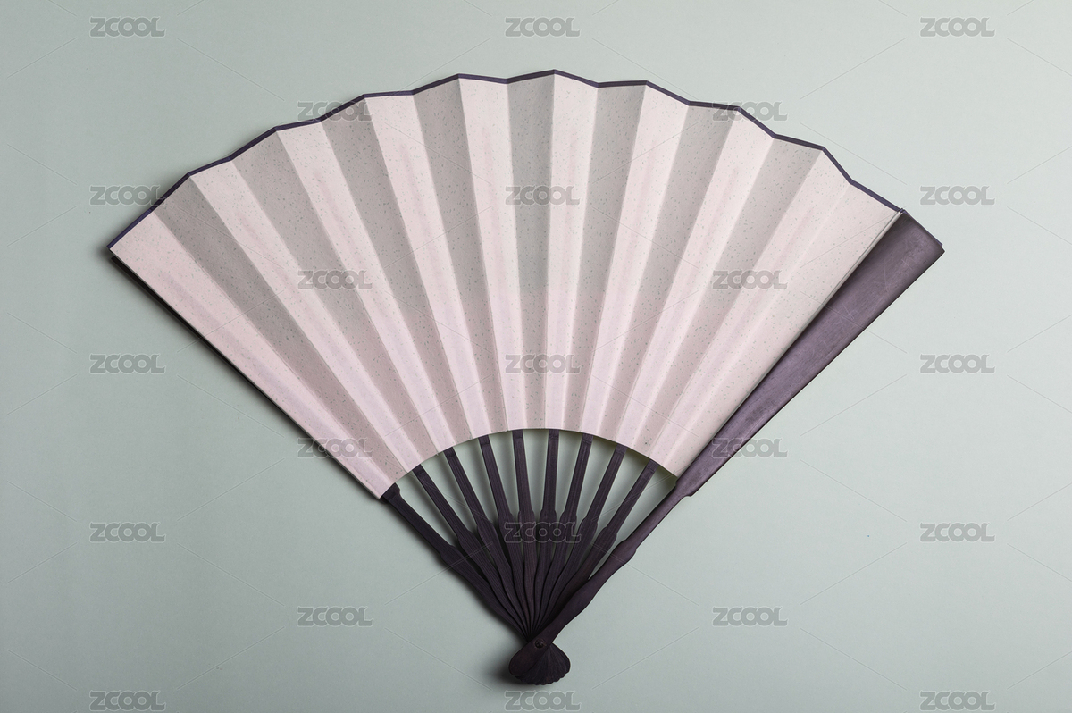 淺綠色背景上的中國風(fēng)傳統(tǒng)紙扇（主預(yù)覽-7788857） - 未分類 - 站酷設(shè)計師開開心心畫圖原創(chuàng)素材 - 站酷ZCOOL